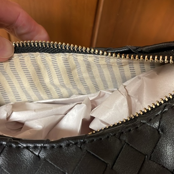 Ophelia Roe Black Knotted Handle Bag Purse NWT - Picture 3 of 10